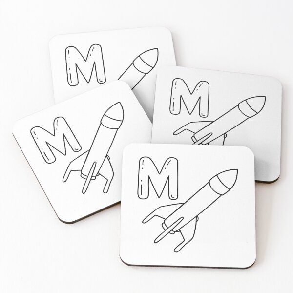 Item preview, An Illustration of letter M stand for Missile designed and sold by rasagamastore.