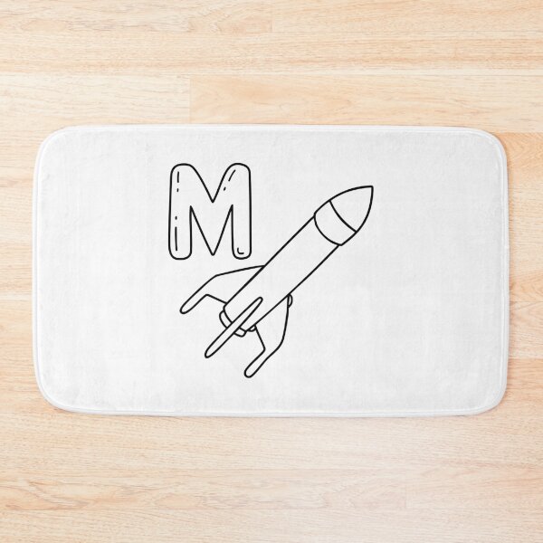 Item preview, An Illustration of letter M stand for Missile designed and sold by rasagamastore.