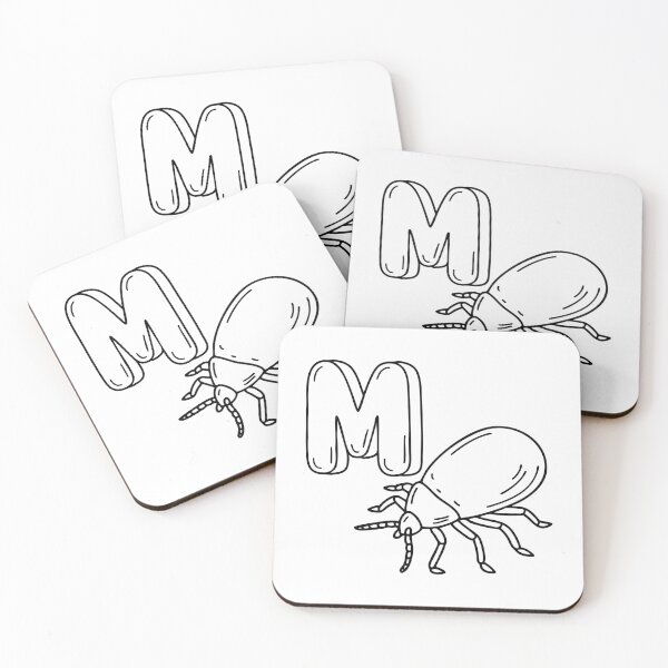 Item preview, An Illustration of letter M stand for Mite designed and sold by rasagamastore.