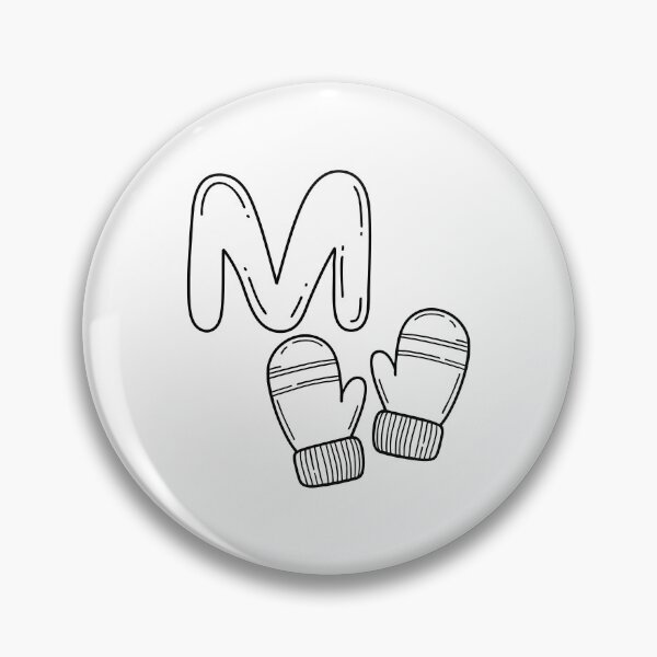 Item preview, An Illustration of letter M stand for Mitten designed and sold by rasagamastore.