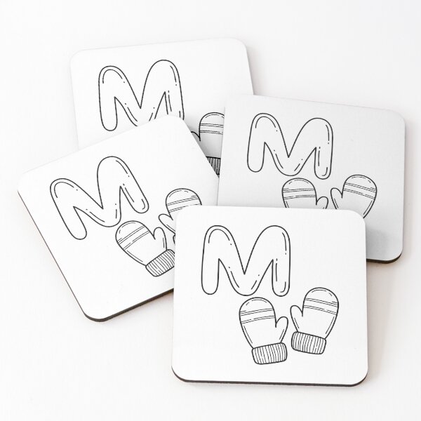 Item preview, An Illustration of letter M stand for Mitten designed and sold by rasagamastore.
