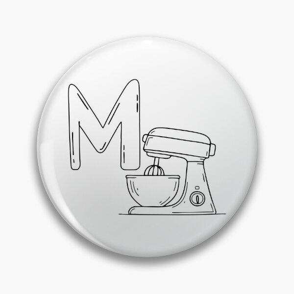 Item preview, An Illustration of letter M stand for Mixer designed and sold by rasagamastore.