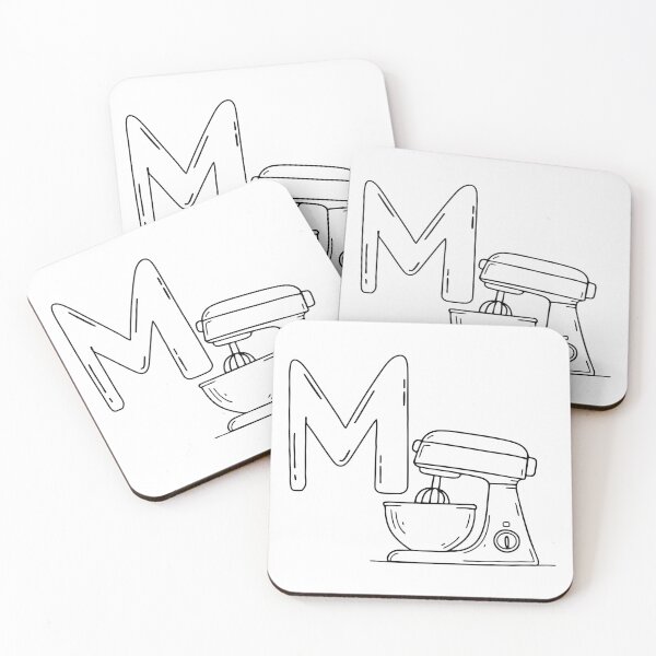 Item preview, An Illustration of letter M stand for Mixer designed and sold by rasagamastore.