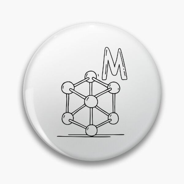 Item preview, An Illustration of letter M stand for Molecule designed and sold by rasagamastore.