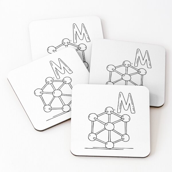 Item preview, An Illustration of letter M stand for Molecule designed and sold by rasagamastore.