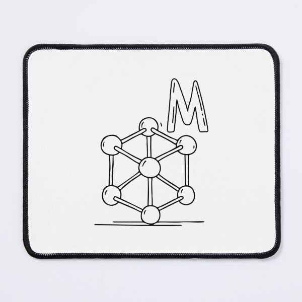 Item preview, An Illustration of letter M stand for Molecule designed and sold by rasagamastore.