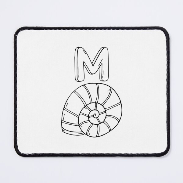 Item preview, An Illustration of letter M stand for Mollusc designed and sold by rasagamastore.