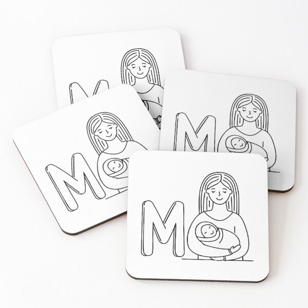 Item preview, An Illustration of letter M stand for Mom designed and sold by rasagamastore.