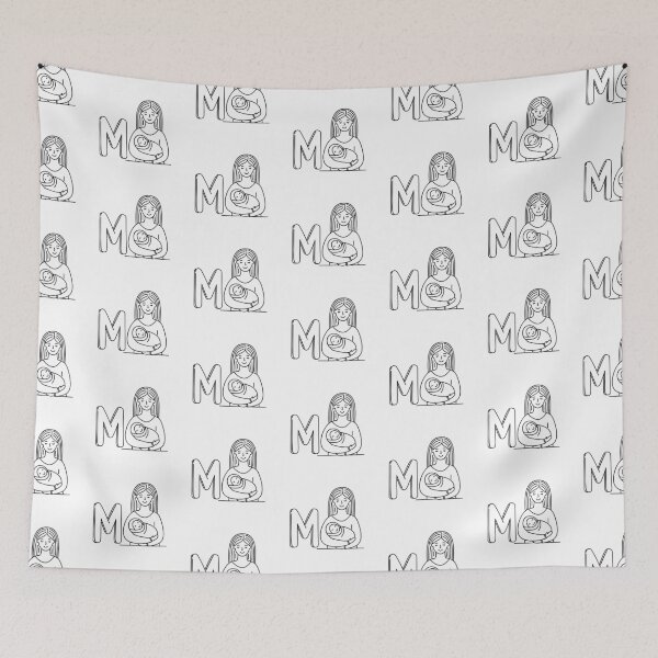 Item preview, An Illustration of letter M stand for Mom designed and sold by rasagamastore.