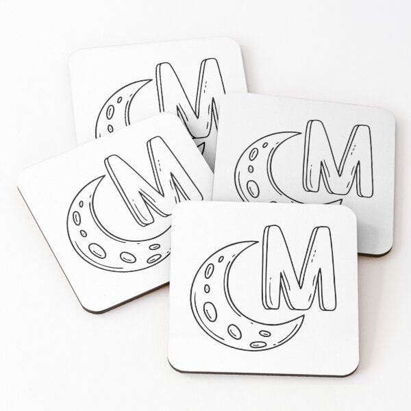 Item preview, An Illustration of letter M stand for Moon designed and sold by rasagamastore.