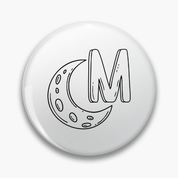 Item preview, An Illustration of letter M stand for Moon designed and sold by rasagamastore.