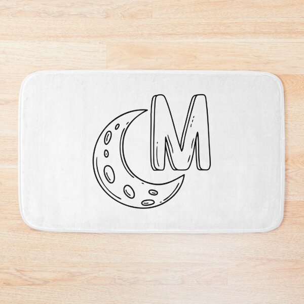 Item preview, An Illustration of letter M stand for Moon designed and sold by rasagamastore.