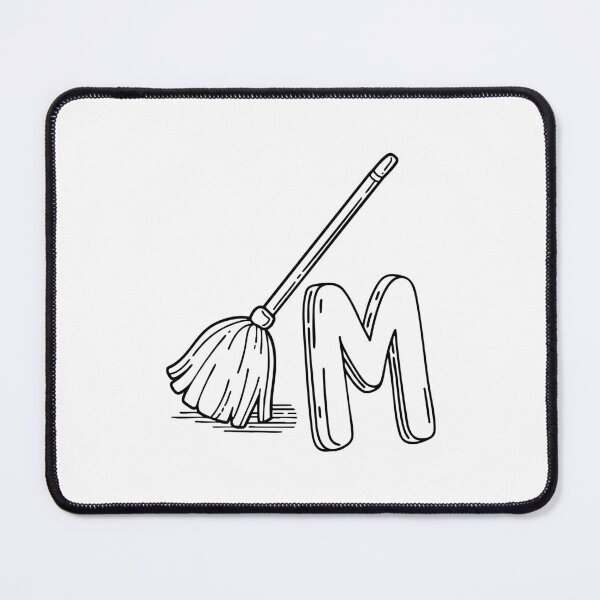 Item preview, An Illustration of letter M stand for Mop designed and sold by rasagamastore.