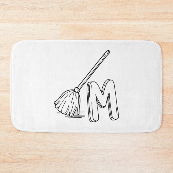 Item preview, An Illustration of letter M stand for Mop designed and sold by rasagamastore.