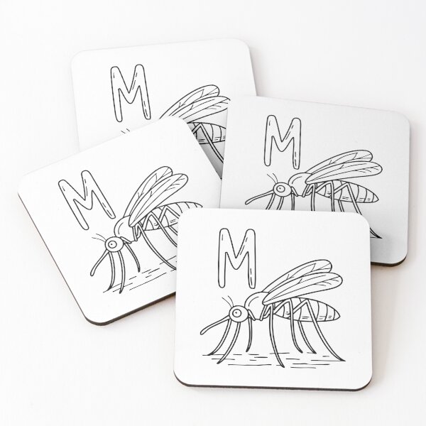 Item preview, An Illustration of letter M stand for Mosquito designed and sold by rasagamastore.