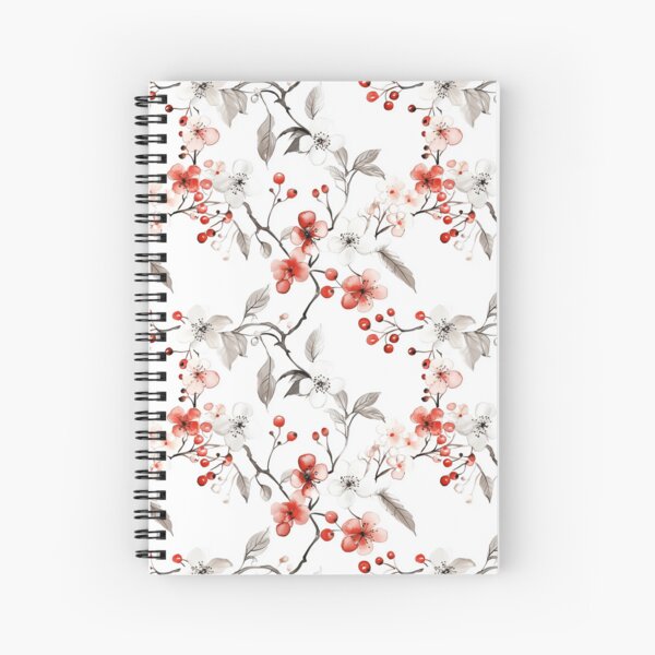 Aperçu de l'œuvre fleur de cerisier dans une ambiance blanche et douce créée et vendue par NandNPrinting.