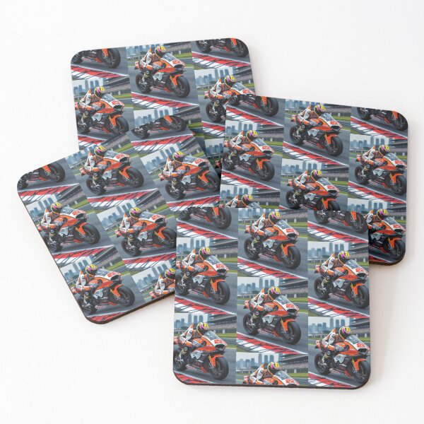 Item preview, Black And Orange Grand Prix Racebike Race Track  designed and sold by Moto Graphix.