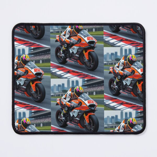 Item preview, Black And Orange Grand Prix Racebike Race Track  designed and sold by Moto Graphix.