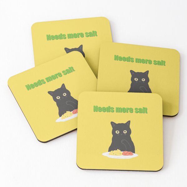 Item preview, Mischievous cat art : Needs more salt Yellow version designed and sold by TheGrandLordCat.