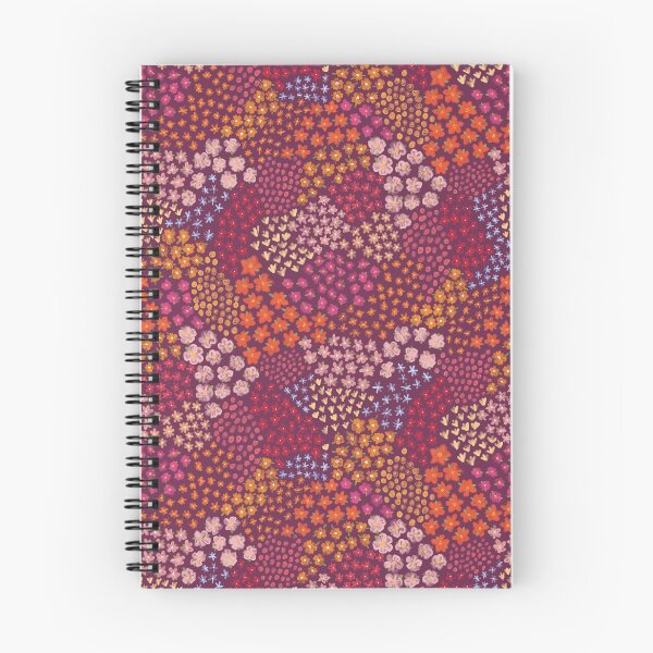 Item preview, Purple Inked Floral Sunset Ditsy Floral Pattern designed and sold by Ditsy & Stitch.