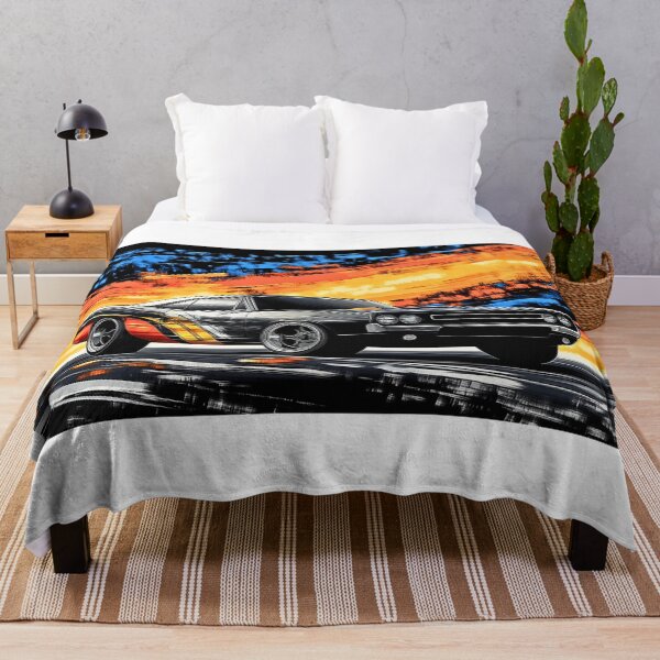 Item preview, Midnight Charger: Classic Muscle Car Digital Art Print designed and sold by Piston & Palette.