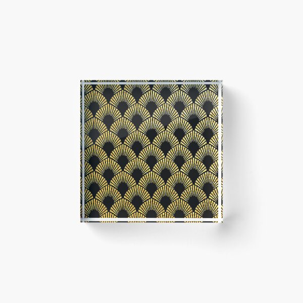 Item preview, Romantic Gold-Hues And Black Art Deco Pattern designed and sold by DEC02.