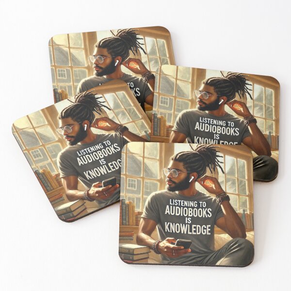 Item preview, Listening To Audiobooks - Young Man designed and sold by Antuan Simmons.