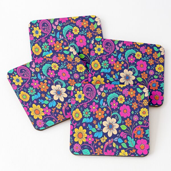 Item preview, Multi Pink Flower Paisley Pattern designed and sold by shaang.