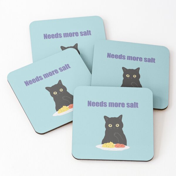 Item preview, Mischievous cat art : Needs more salt Blue version designed and sold by TheGrandLordCat.