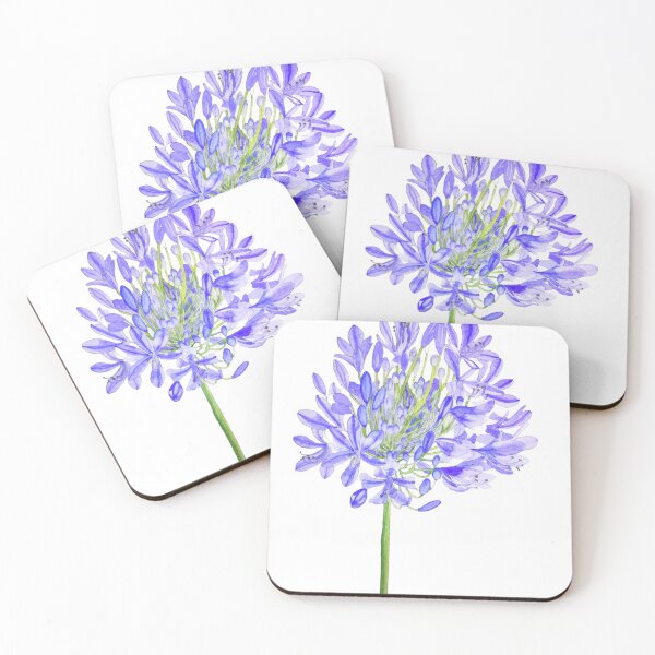Item preview, Copy of Agapanthus flower watercolour painting  designed and sold by esvb.
