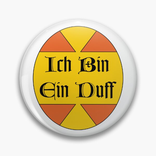 Item preview, Ich bin ein Duff sticker designed and sold by cubiclecoma.