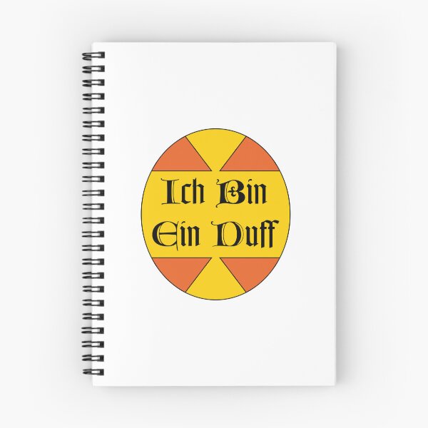 Item preview, Ich bin ein Duff sticker designed and sold by cubiclecoma.