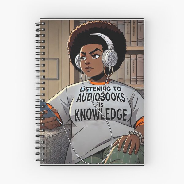 Item preview, Listening To Audiobooks - Young Lady 2 designed and sold by Antuan Simmons.