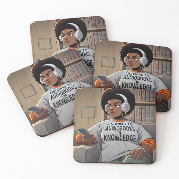 Item preview, Listening To Audiobooks - Young Lady 2 designed and sold by Antuan Simmons.