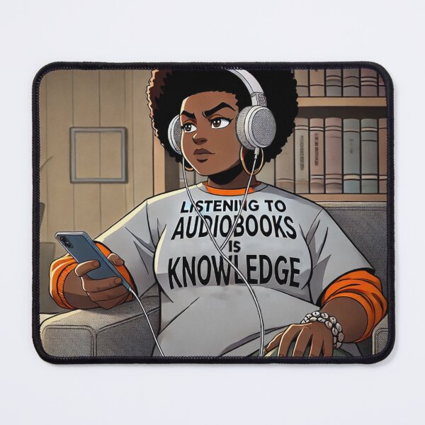 Item preview, Listening To Audiobooks - Young Lady 2 designed and sold by Antuan Simmons.