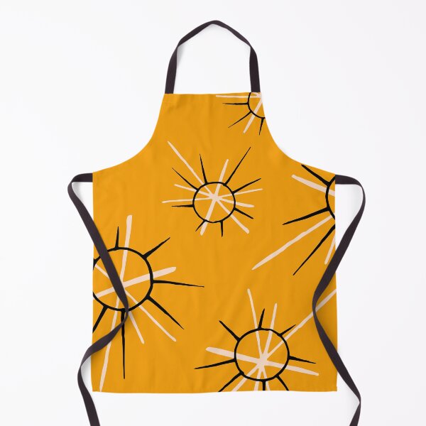 Item preview, Mid-Century Modern Mustard-Yellow Abstract Designs Pattern designed and sold by DEC02.