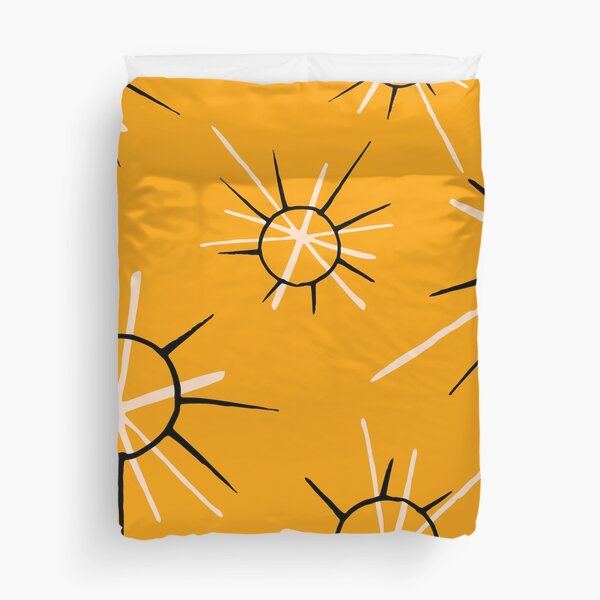 Item preview, Mid-Century Modern Mustard-Yellow Abstract Designs Pattern designed and sold by DEC02.