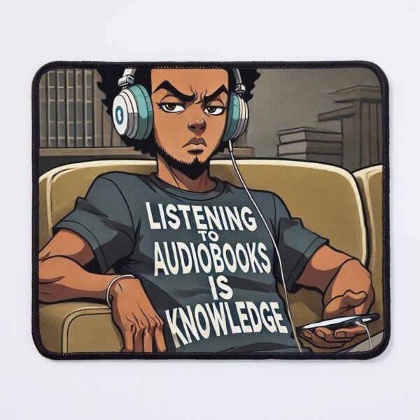 Item preview, Listening To Audiobooks - Young Man designed and sold by Antuan Simmons.