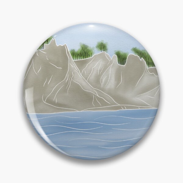 Artikelvorschau, Chimney Bluffs Aquarell entworfen und verkauft von Designs by Fox.