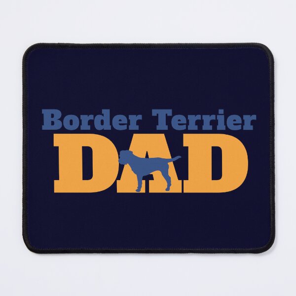 Item preview, Border Terrier Dad with Dog Silhouette designed and sold by MoePark.