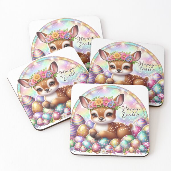 Item preview,  baby deer, Easter fawn, Happy Easter, spring animals designed and sold by Brilliant minds.