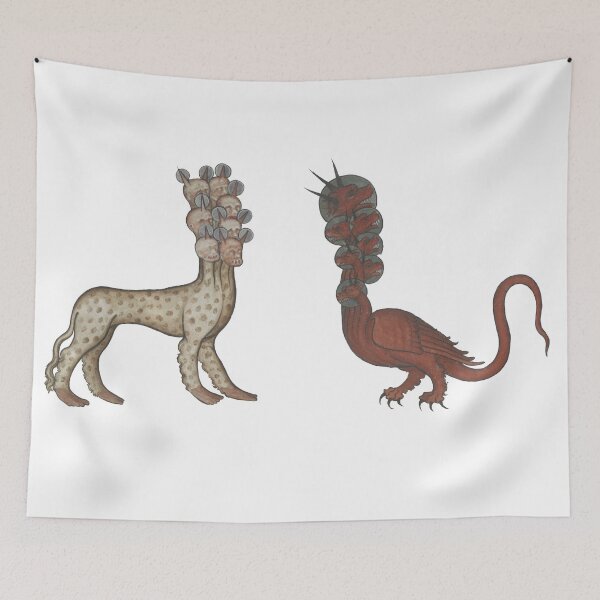 Item preview, Seven headed medieval monsters designed and sold by IllmadeErrant.