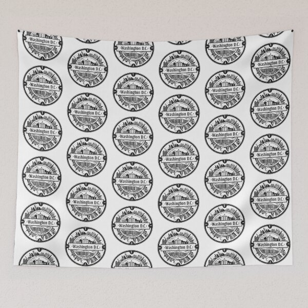 Item preview, Washington D.C.: Round manhole cover designed and sold by GraffitiLab.