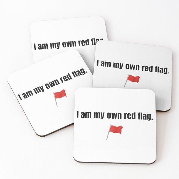 Item preview, I Am My Own Red Flag designed and sold by DesignsByAdele.