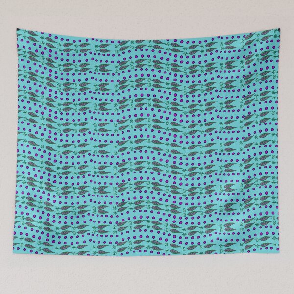 Item preview, Leaf Treads-Powder Blue designed and sold by deblevart.