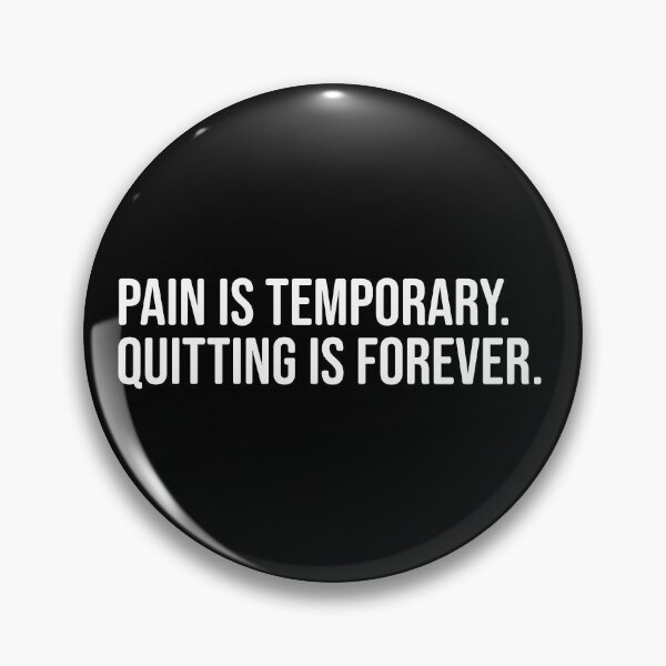 Item preview, Pain is temporary. Quitting is forever. T-Shirt, Statement T-Shirt designed and sold by TRE2TEEZ.