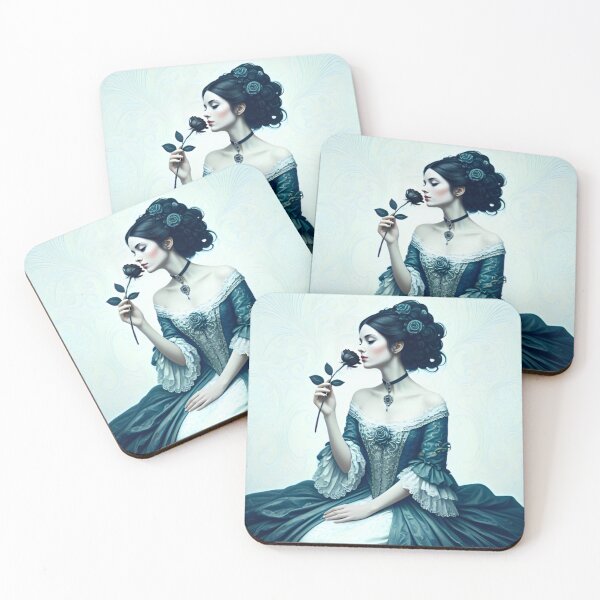 Item preview, La Rosa Negra, en Azul designed and sold by AJSRPrints.