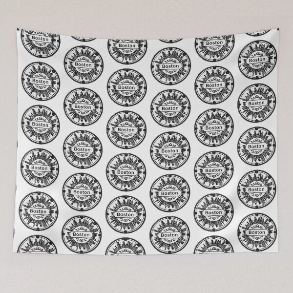 Item preview, Boston: Round Manhole Cover designed and sold by GraffitiLab.