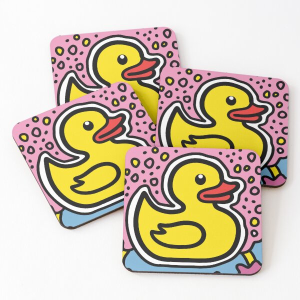 Item preview, Pop Art Rubber Duck – Retro Color Splash designed and sold by Timegraf.
