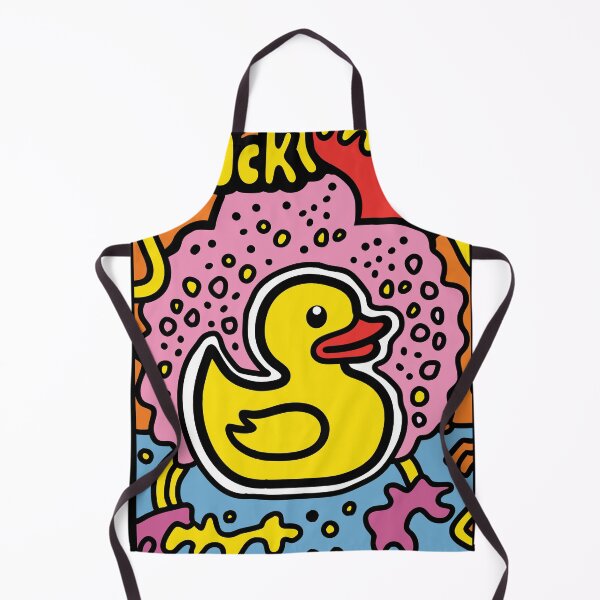 Item preview, Pop Art Rubber Duck – Retro Color Splash designed and sold by Timegraf.